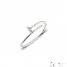 Cartier White Gold Diamond Juste Un Clou Bracelet Size 15 B6048715 Cartier White Gold Diamond Juste Un Clou Bracelet Size 15 B6048715
